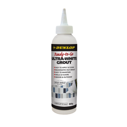 Dunlop Ready-to-Go Coloured Grout, Anti-Mould No-Mix - 800g