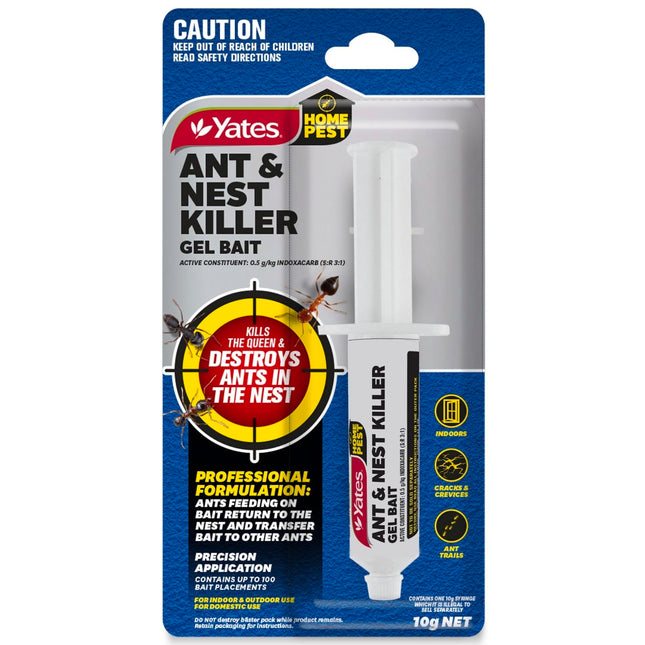 Yates Home Pest Ant & Nest Killer Gel Bait 10g syringe pack